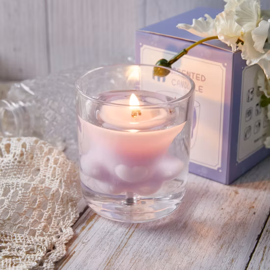 Fabricante chino de etiqueta privada Vela de regalo de vela de cera de soja de vidrio perfumada de 5 onzas para decoración del hogar